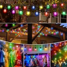 Colourful Solar Festoon Fairy Lights