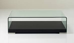 clear tempered glass coffee table with