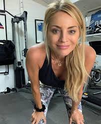 tess daly looks flawless post workout