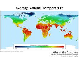 Average Annual Temperature Map Of The World Sublime Maps