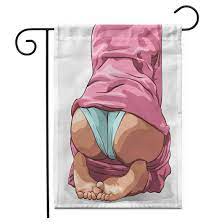 Amazon.com : SaditY 12x 18 Garden Flag Nsexy Girl in Pajamas with Bare  Ass Sitting on Floor Npin Up Vintage Sexy Pinup Outdoor Double Sided  Decorative House Yard Flags : Patio, Lawn