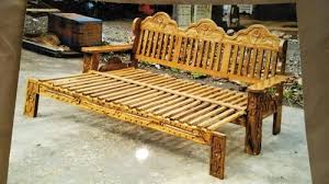 teak wood wooden sofa bed at rs