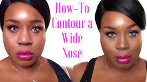 how to contour a wide nose