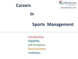107 Careers In Sports Management