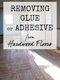 removing glue or adhesive from