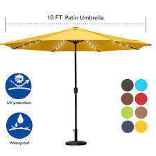 3m solar powered patio umbrella lights