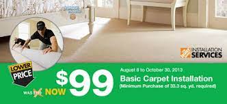 The install company that home depot contracts with is called u.s. Home Depot Canada 50 Off Carpet Installation