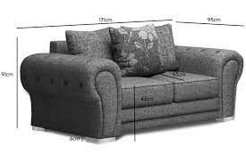 Malmo Grey Fabric 2 2 Seater Sofa Set