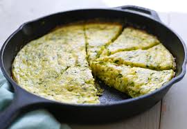 zucchini and cheddar frittata once