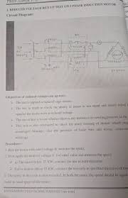 3 phase induction motor circuit diagram