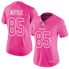 Womens Youth George Kittle Jersey 49ers Red Black