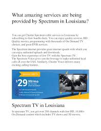 What Amazing Services Are Being Provided By Spectrum In