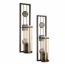 2 Pack Candle Wall Sconce Holder Metal