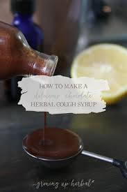 delicious chocolate herbal cough syrup