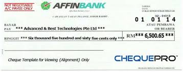 Cheque Printing Writing Software For Malaysia Bank Template