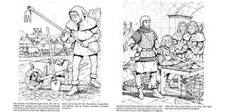 Shepherd in the field coloring book. Life In A Medieval Castle And Village Coloring Book Dover History Coloring Book Green John 9780486265421 Amazon Com Books
