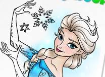 Elsa si olaf de colorat. Printesa Fantastica Carte De Colorat Jocuri Cu Regatul De Gheata