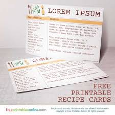 Free Printable Herbal Recipe Cards Free Printables Online Bloglovin