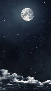 moon night sky hd phone wallpaper pxfuel