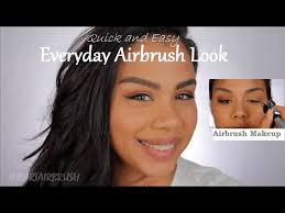 quick airbrush makeup grwm
