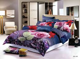 3d unicorn light purple bedding set