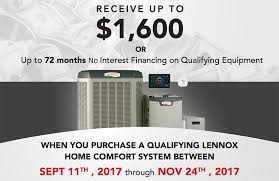 Lennox® central air conditioners that achieve a minimum seer of 16.00 and eer of 13.00 and meet federal standards for qualified energy property (provided such products are combined with the proper coil and/or furnace, as applicable):* Fall Rebates On Lennox Systems Maxwell Heating Cooling