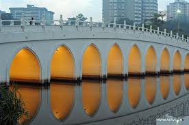 in pics bridge at chinese garden in