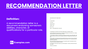 recommendation letter 105 exles