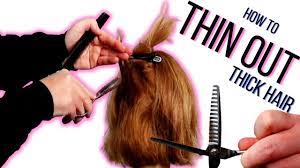 how to thin out thick hair like a pro