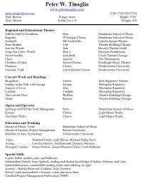 Please note, résumés for graduate schools in theatre, professional theatres, and theatre internships are different from your typical business résumés. Musical Theatre Resume Examples Musical Theater Resume Acting Resume Teacher Resume Template Resume Examples