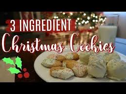 Preparation preheat oven to 350°f. 3 Ingredient Christmas Cookies Vlogmas Day 14 Cookcleanandrepeat Youtube Simple Holiday Cookie Recipes Holiday Recipes Cookie Recipes