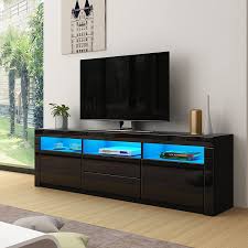 tv cabinet black gloss tv stand unit