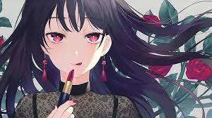 hd anime red lipstick wallpapers peakpx