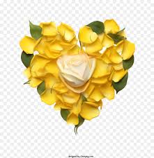 free transpa yellow rose petals png