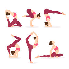 Each new yoga style or yoga master utilizes his understanding of asanas and alignment to invent a new asana. Yoga Instructor Exercising Different Yoga Poses 179806 Vector Art At Vecteezy