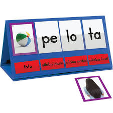 Spanish Word Building Desktop Pocket Chart Tent Cards Kit Walmart Com