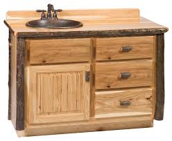 hickory log vanity 36 42 48 without