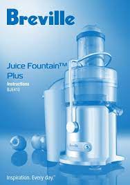 juice fountain plus instructions