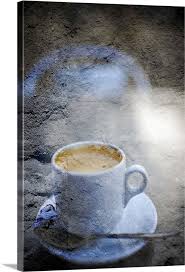 Digital Composite Of A Cup Of Coffee