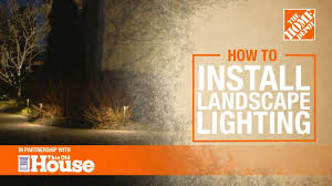 how to install landscape lighting the