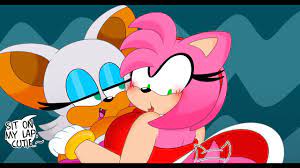 AMY ROSE FARTS WHILE SITTING ON ROUGE THE BAT'S LAP - YouTube