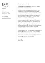experienced lawyer cover letter exle