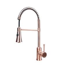 Copper kitchen sink faucets kitchen sink faucets picking the right faucet to ac pany your copper kitchen sink plays a pivotal role in the overall feel and design of your project we offer a large selection. Antique Copper Single Handle Pull Down Copper Kitchen Faucet With Spring Spout Five Years Warranty Buy Online In Dominica At Dominica Desertcart Com Productid 114761047