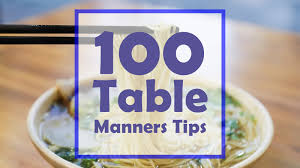 100 table manners tips