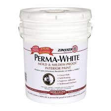 Perma White 5 Gal Mold Mildew Proof Semi Gloss Interior Paint