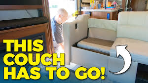 motorhome couch with recpro furniture