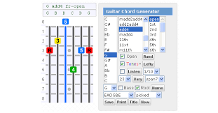 Seven String Guitar Chord Generator 7 String