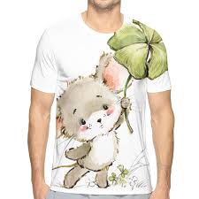 Nicokee 3d Print T Shirt Mouse Cartoon Animal Fun Mice Smile