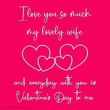 romantic valentine s day messages for wife