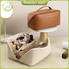 cosmetic bag portable pu makeup pouch